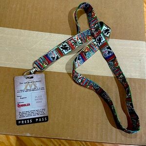 Harry Potter Quibbler Press Pass and Lanyard